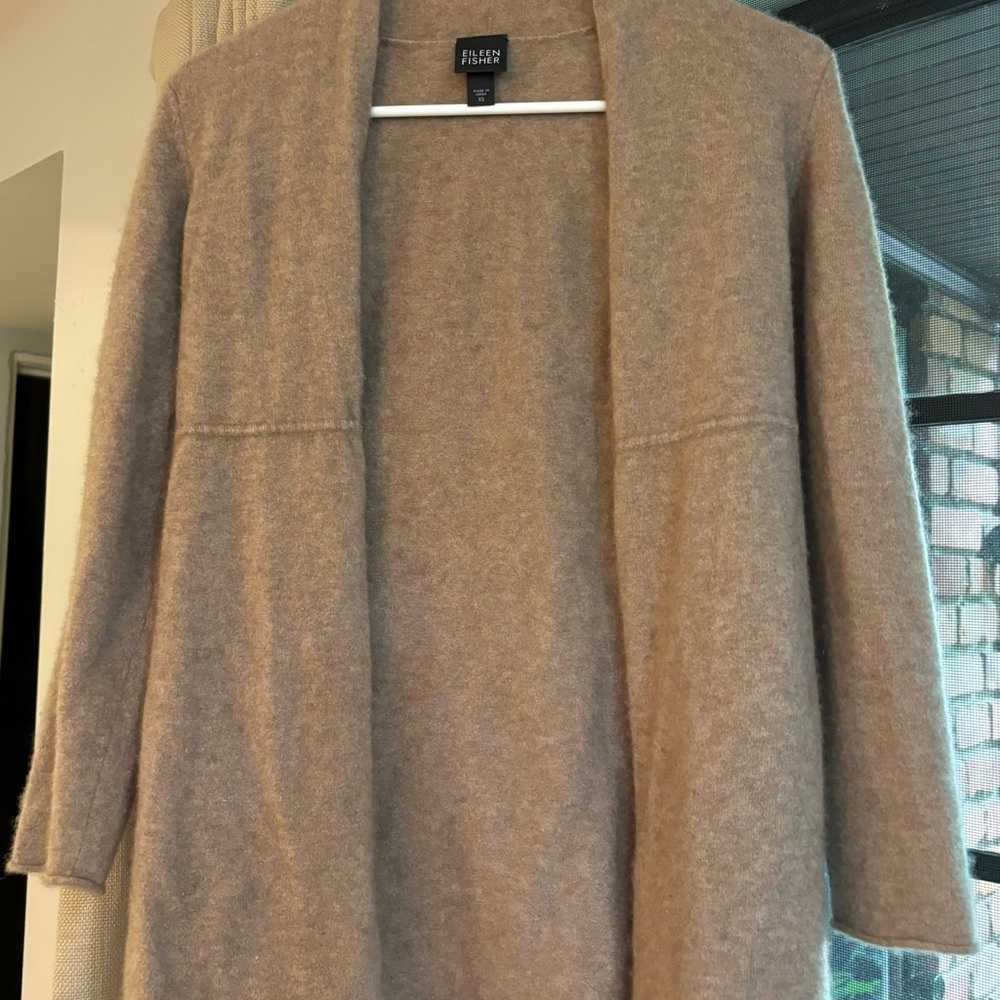 Eileen Fisher 100% cashmere cardigan size extra small